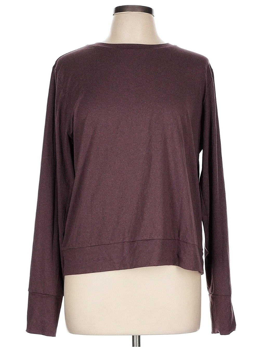 lukka Women's Long Sleeve Crewneck Sweatshirt in Dark Brown